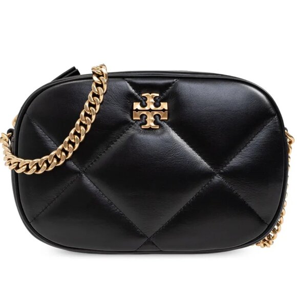NWT ✅ Tory Burch Kira Diamond Quilt Camera Bag #154715 BLACK ✨ NWT, DUST BAG - Picture 1 of 17
